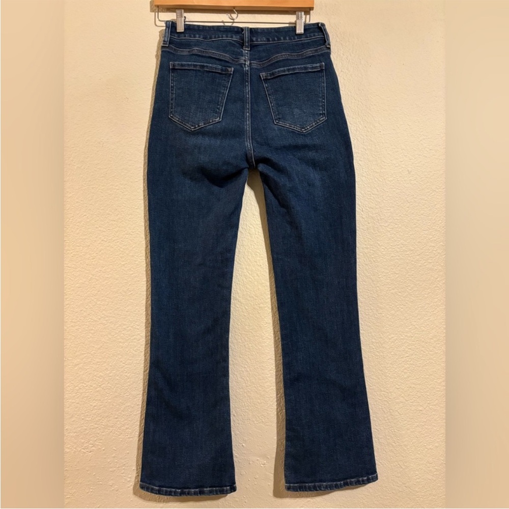Quince Stretch High Rise Kick Flare Jeans Dark Wash size‎ 25 - Picture 3 of 13